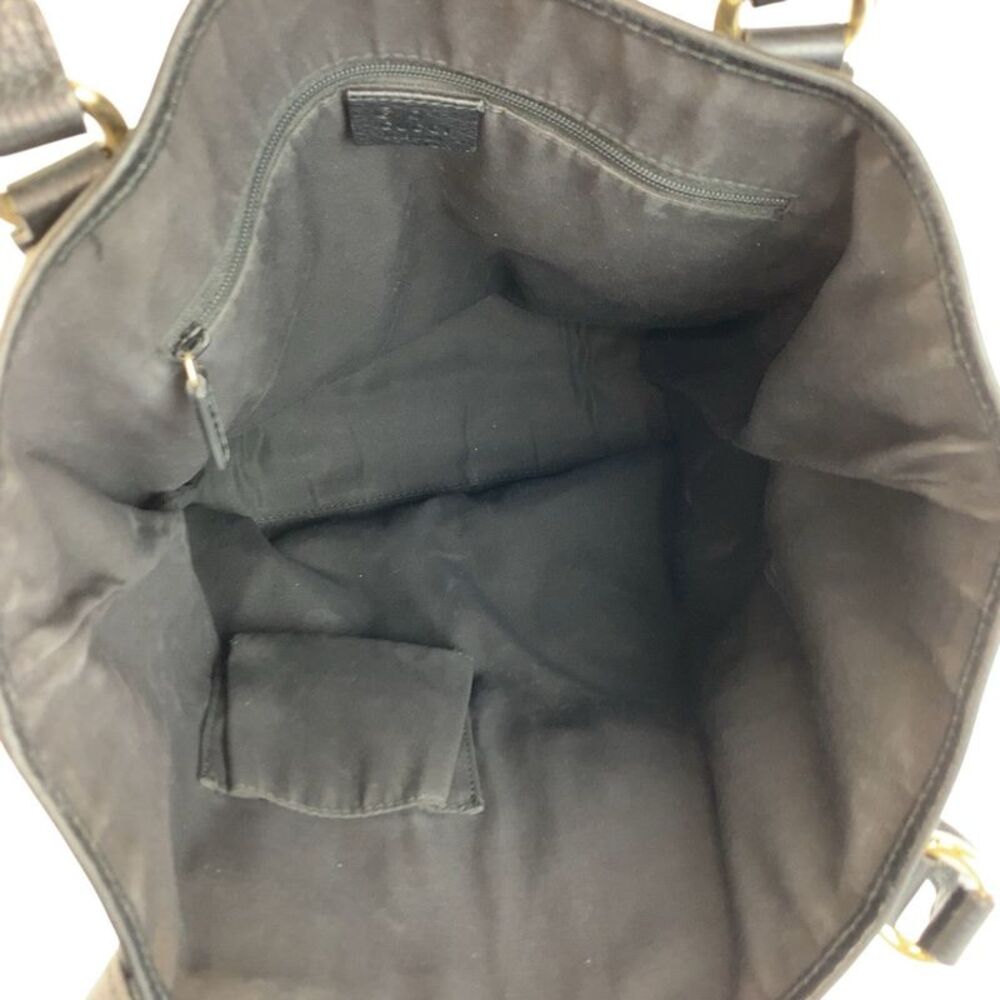 Gucci GG Canvas Leather Tote Bag - Picture 8 of 9